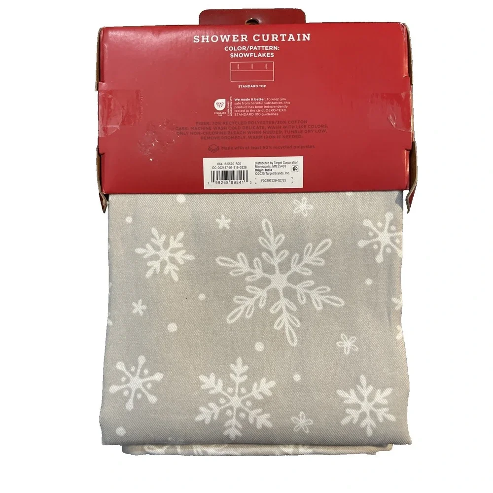 Wondershop Snowflake Shower Curtain